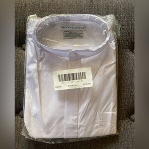 Collarless dress shirt XL